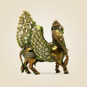 Kamdhenu Cow Brass Idol