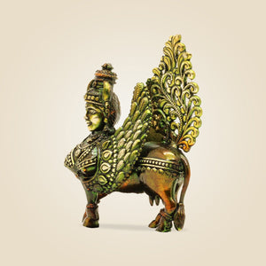 Kamdhenu Cow Brass Murti