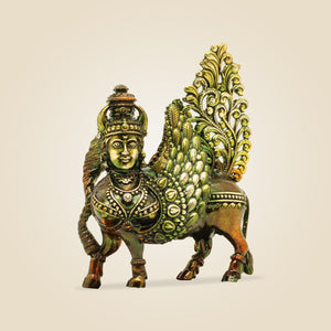 Brass Kamdhenu Cow Murti