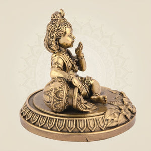 Brass Laddu Gopal Idol – Makhan Chor Brass