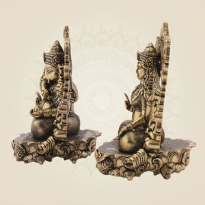Pure Brass Ganesha Lakshmi murti