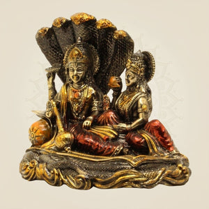 Lakshmi Narayan Brass Figurine