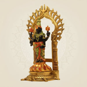 Large Size 16.75" Brass Balaji Idol
