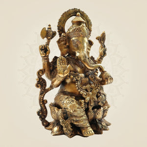 Heavy Handcrafted Ganpati Murti