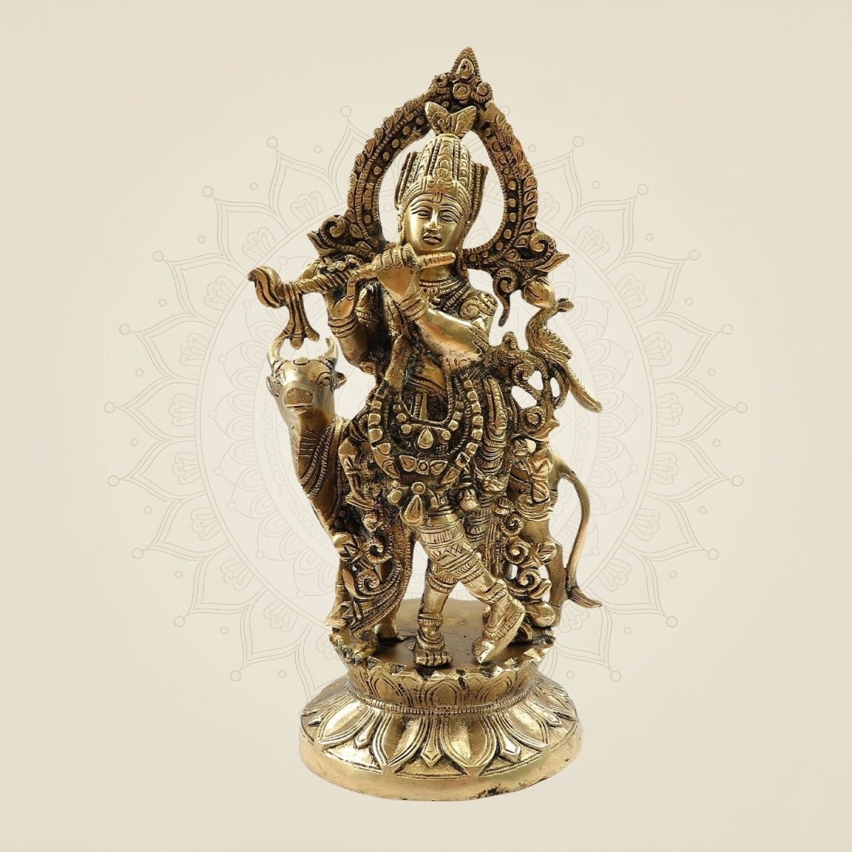 Lord Krishna Brass Idol
