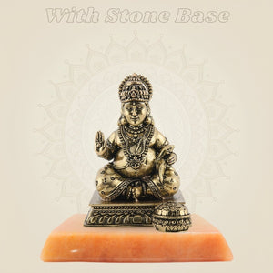 Brass Kuber Murti with Stone Base