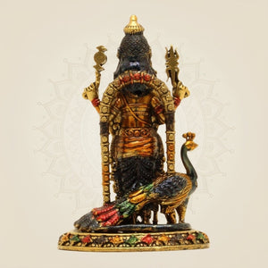 Elegant Lord Murugan Brass Idol