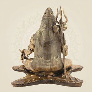 Brass Shiva Murti in Dhyanam Mudra - Luxeartisanship