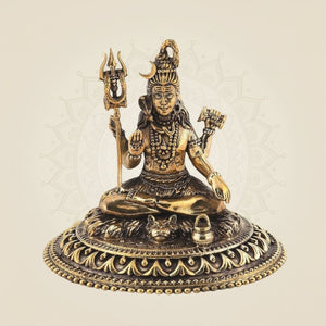 Lord Shivji Brass Idol 3.75 inch