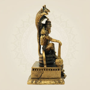 Handcrafted bronze Vishnu murti