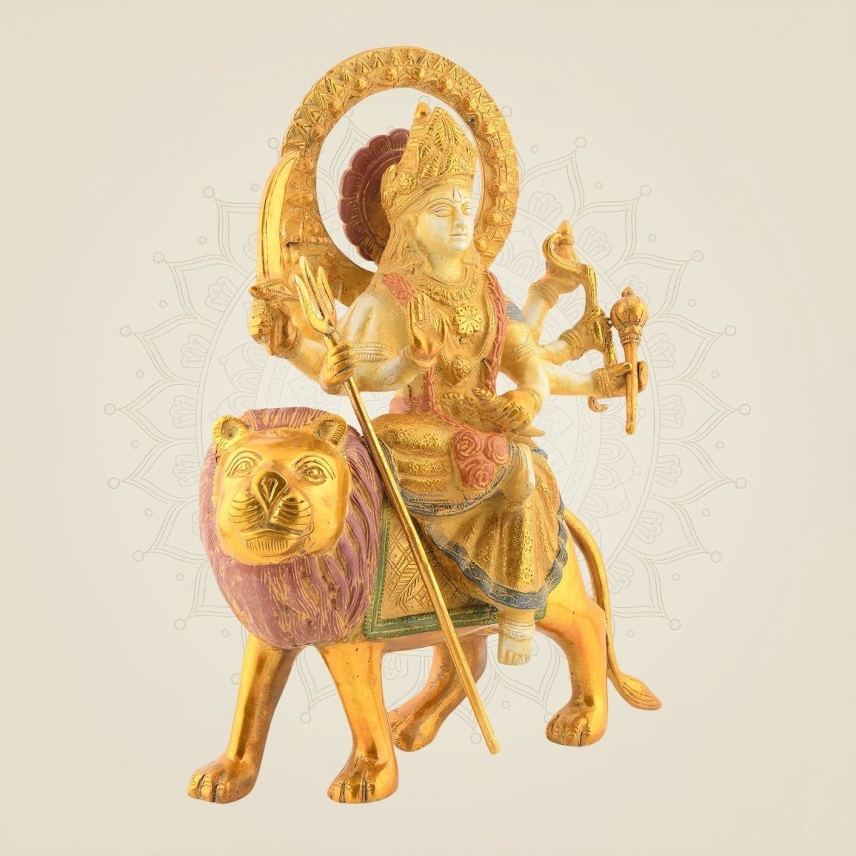 Brass Durga Idol - Luxe Artisanship
