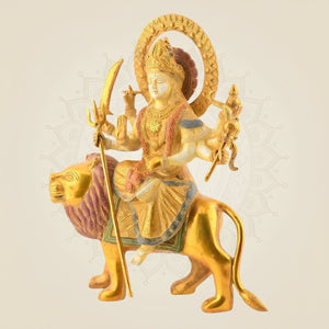 Brass Durga Maa Idol - Luxe Artisanship