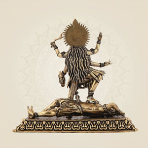 Maa Kaali Pure Brass Artisan - Superfine Lightweight 4.25" - Luxeartisanship