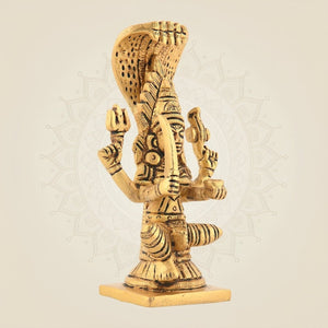 Mariamman Idol 5.25"– Handcrafted South Indian Durga Statue for Home Temple & Good Luck - Luxeartisanship