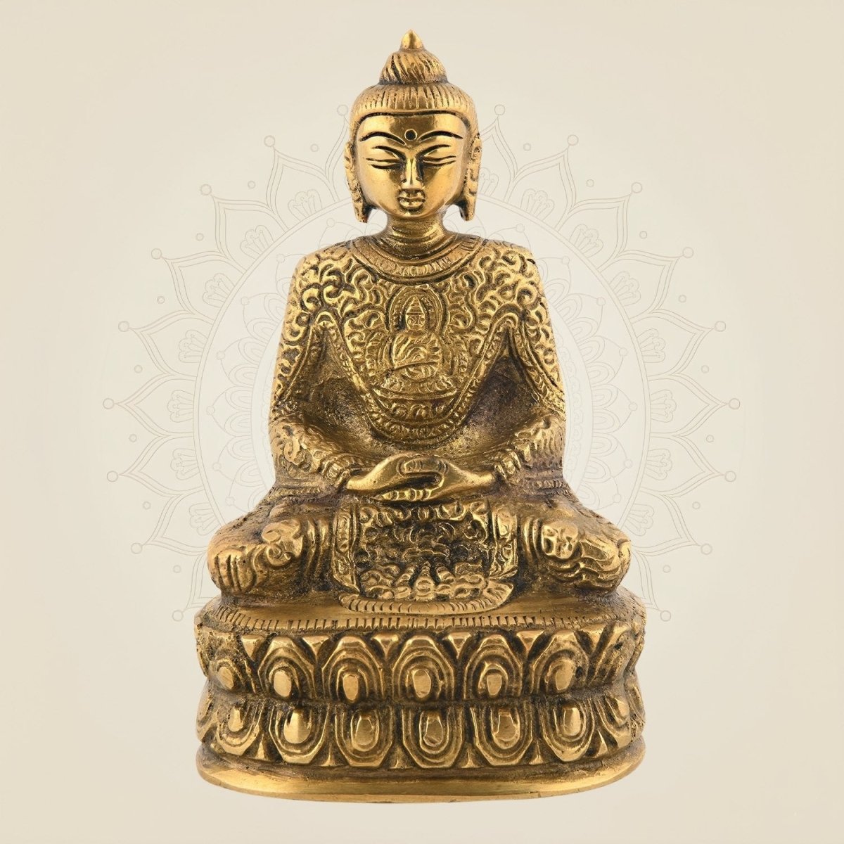 Meditation Buddha Brass Idol