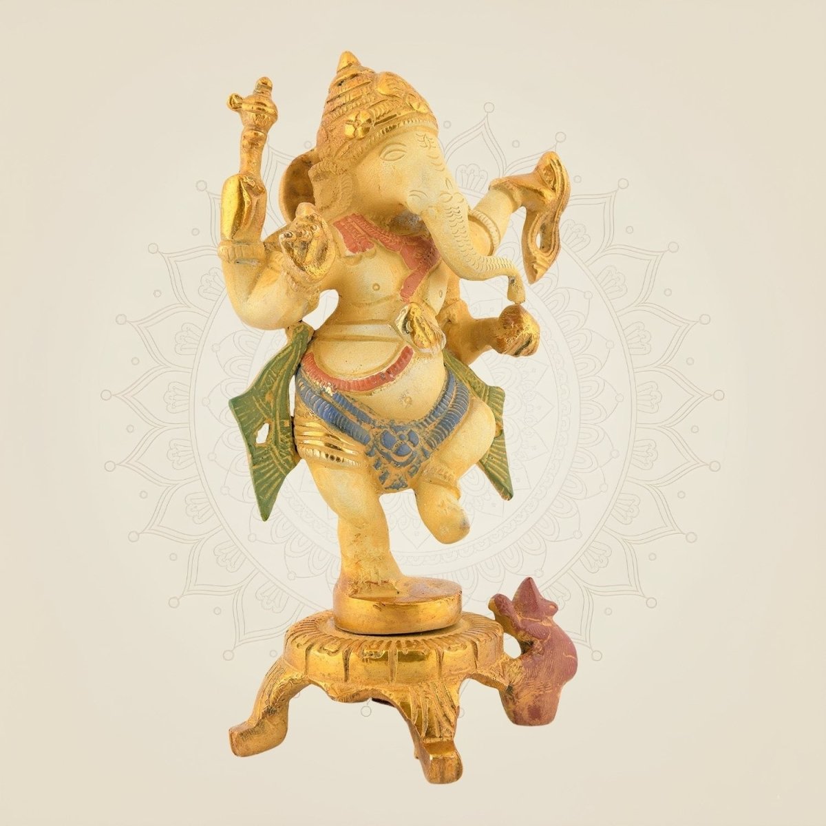 Multicolor Nritya Ganesh Statue