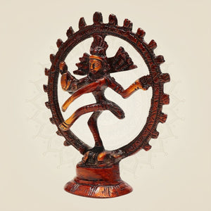 Brass Nataraja Colored Sculpture