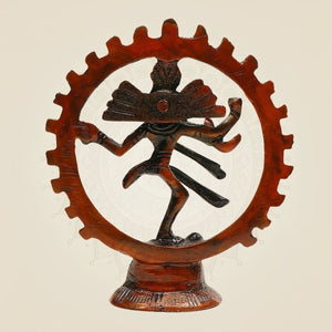 Brass Nataraja Idol Colored