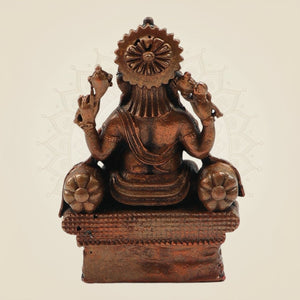 Premium Copper Ganesha Sculpture 2.5"– Small Artistic Deity Idol - Luxeartisanship