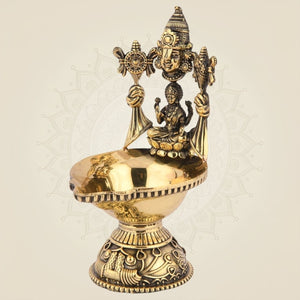 Brass Balaji with Laxmi Diya Handcrafted Artisan I