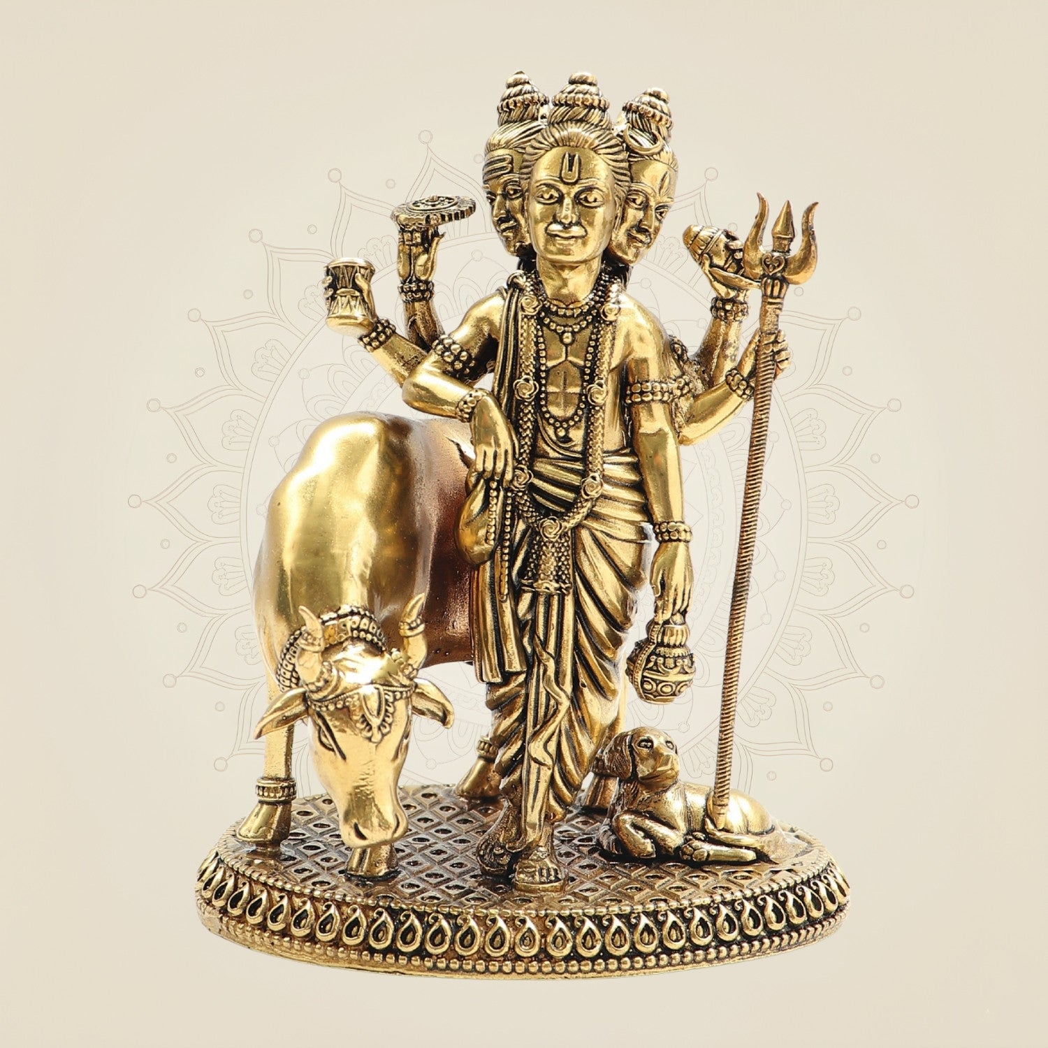 Pure Brass Dattatreya Idol