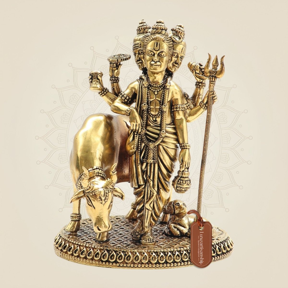 Pure Brass Dattatreya Idol