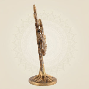 Pure Brass Kalpavriksha Tree of Life 5.75" – Art for Home & Spiritual Decor - Luxeartisanship