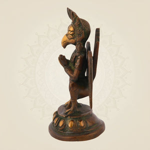 Pure Brass Lord Garuda Idol for Decor