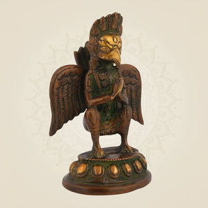Pure Brass Lord Garuda Idol – 5.5"