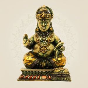 Brass Lord Kuber Sculpture