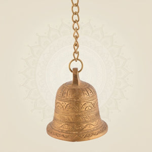 Pure Brass Mandir Bell With Chain Artisan