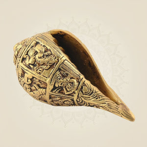 Handcrafted Pooja Conch of 2.5 Inch Size