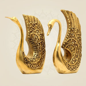 Brass Swan Statues