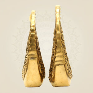 Pure Brass Swan Statues in Pair – 9.75 Inch Graceful Figurines for Home & Office Décor