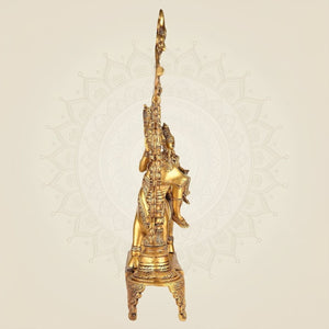 Brass Vishnu Ji with Darbaar Statue