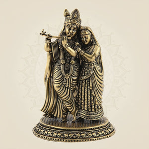 Brass Radha Krishna Leela Idol