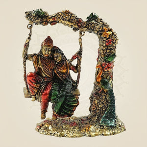Brass Radha Krishna Idol