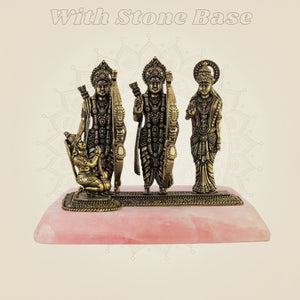 Ram Darbar Brass Idol – 3" Divine Ensemble in Pure Brass for Spiritual Ambience - Luxeartisanship