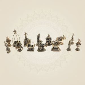 Rani Trishala Brass 14 Swapna (Auspicious Dreams) Set - Luxeartisanship