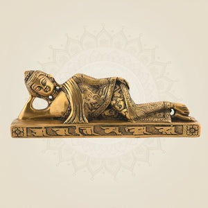 Reclining Buddha Brass Statue