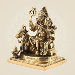 Handmade Shiv Parivar Brass Murti