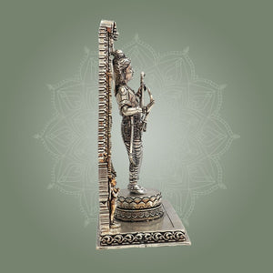 Silver Plated Brass Ram Lalla Statue 6" - Puja & Divine Gifting - Luxeartisanship