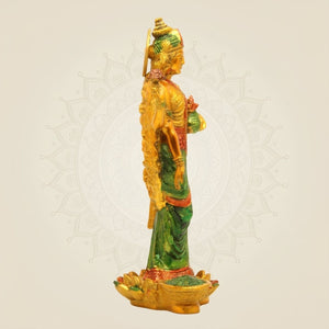Handmade Lakshmi Brass Murti