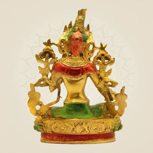 Brass Tibetan Green Tara Idol