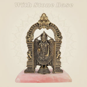 Tirupati Balaji Brass Idol 6" β Handcrafted Divine Decor for Home & Vastu - Luxeartisanship