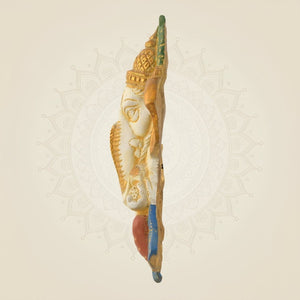 Wall Hanging Ganesha Idol 10β³ β Pure Brass Statue with Mud Finish Handcrafted - Luxeartisanship