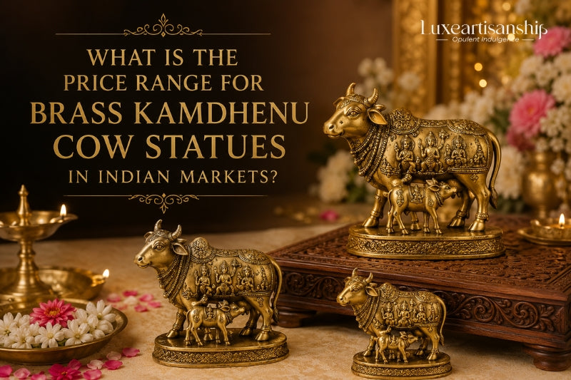 Brass Kamdhenu Cow Statue