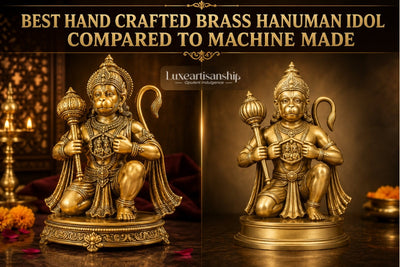 Handcrafted vs Machine-Made Brass Hanuman Idols Compared