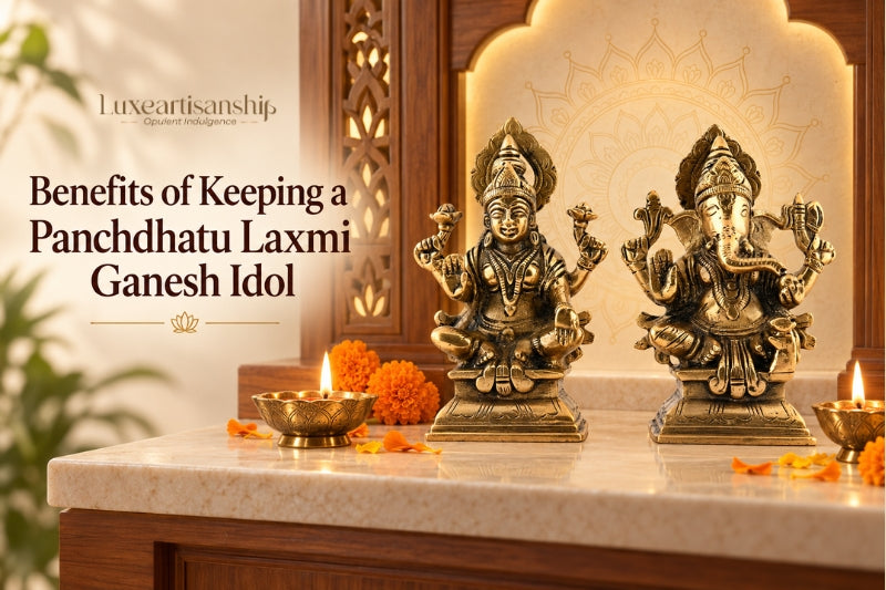 Panchdhatu Laxmi Ganesh Idol