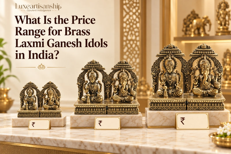 Brass Laxmi Ganesh Idol Price Range in India